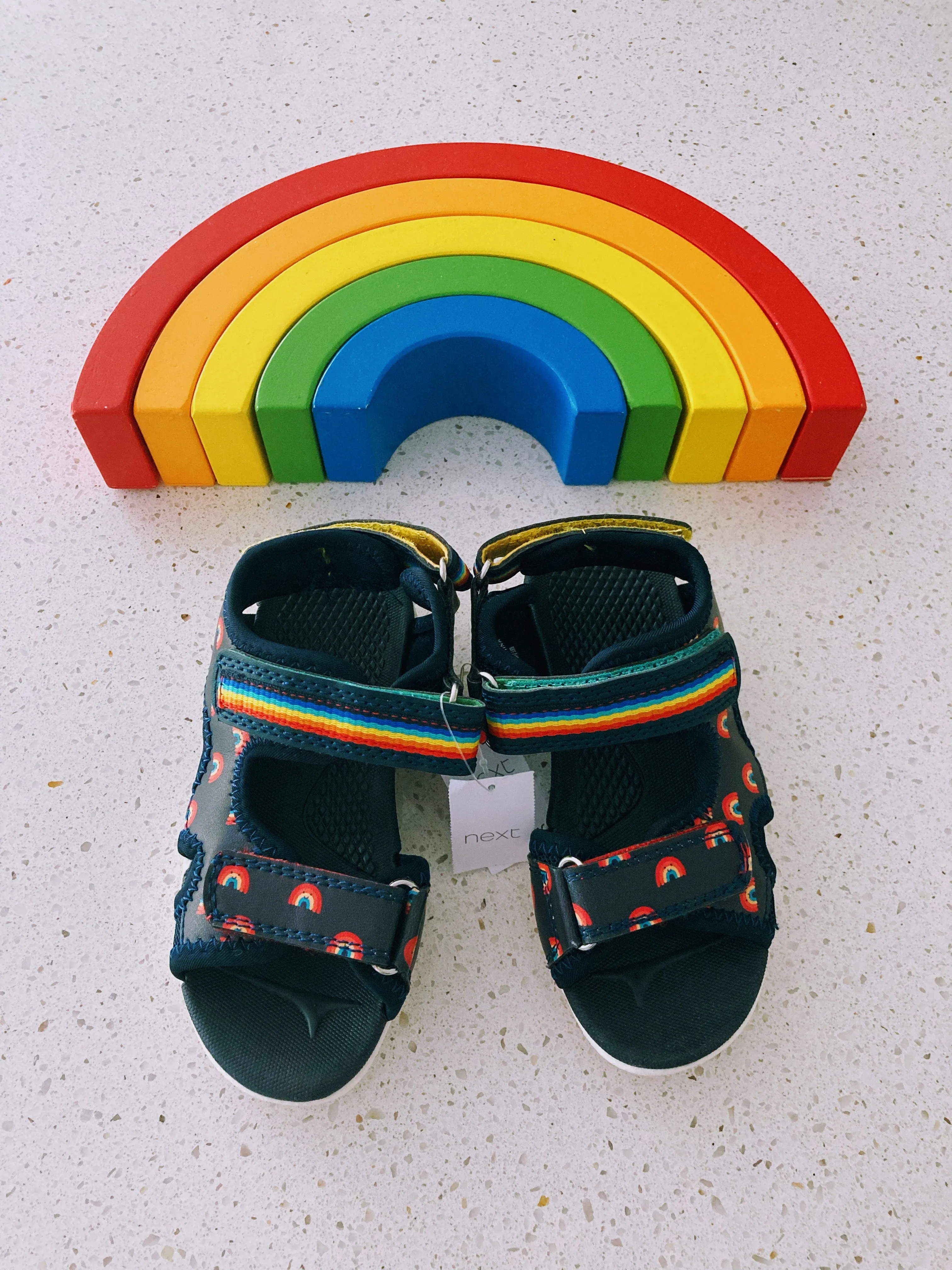 Rainbow sandals