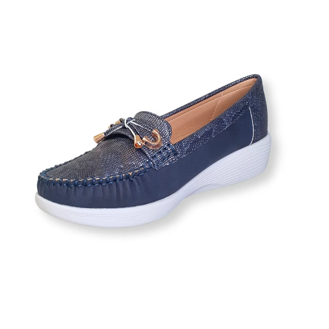 Redz Womens Loafer 18386 Navy
