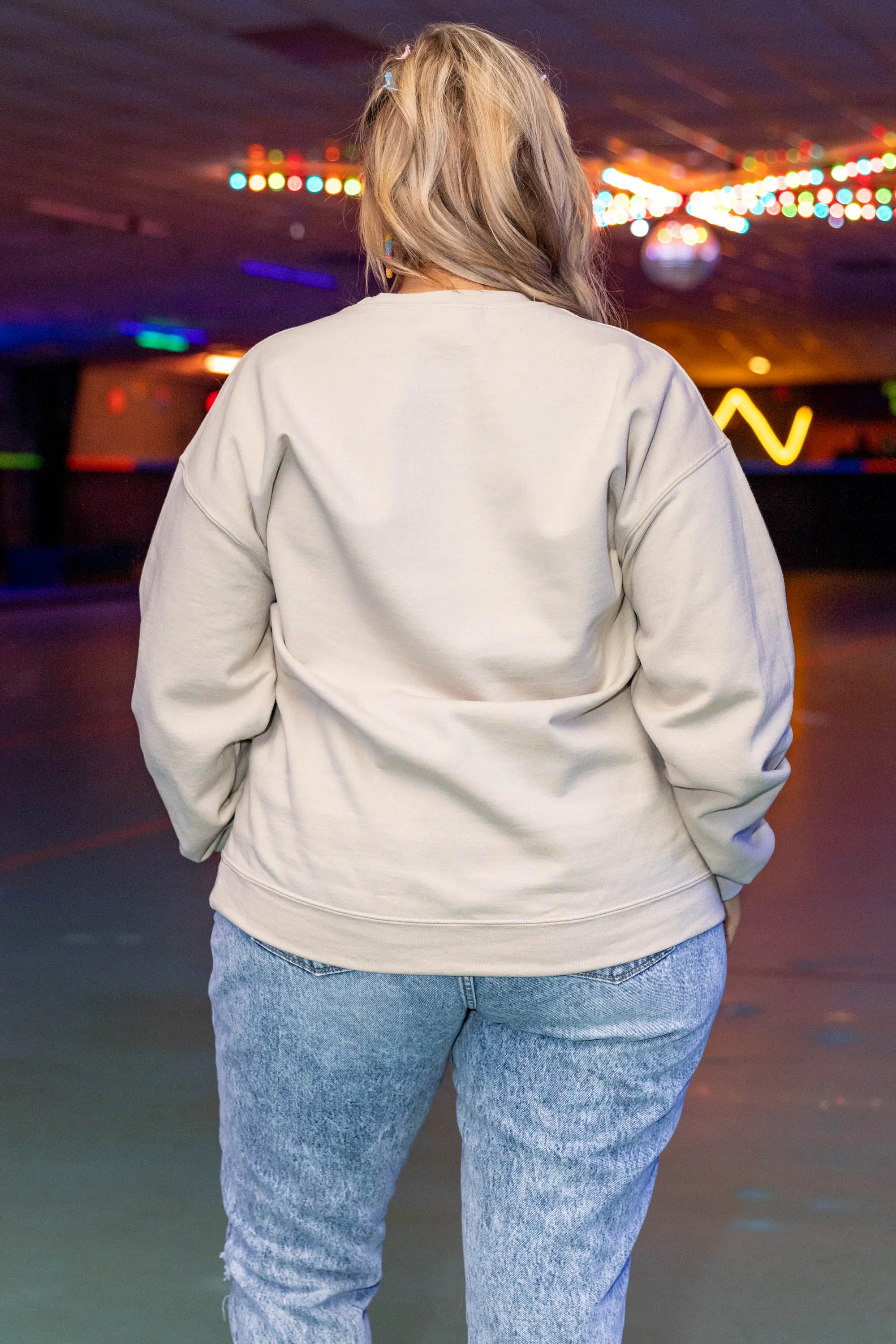 Remember To Smile Sweatshirt, Cream