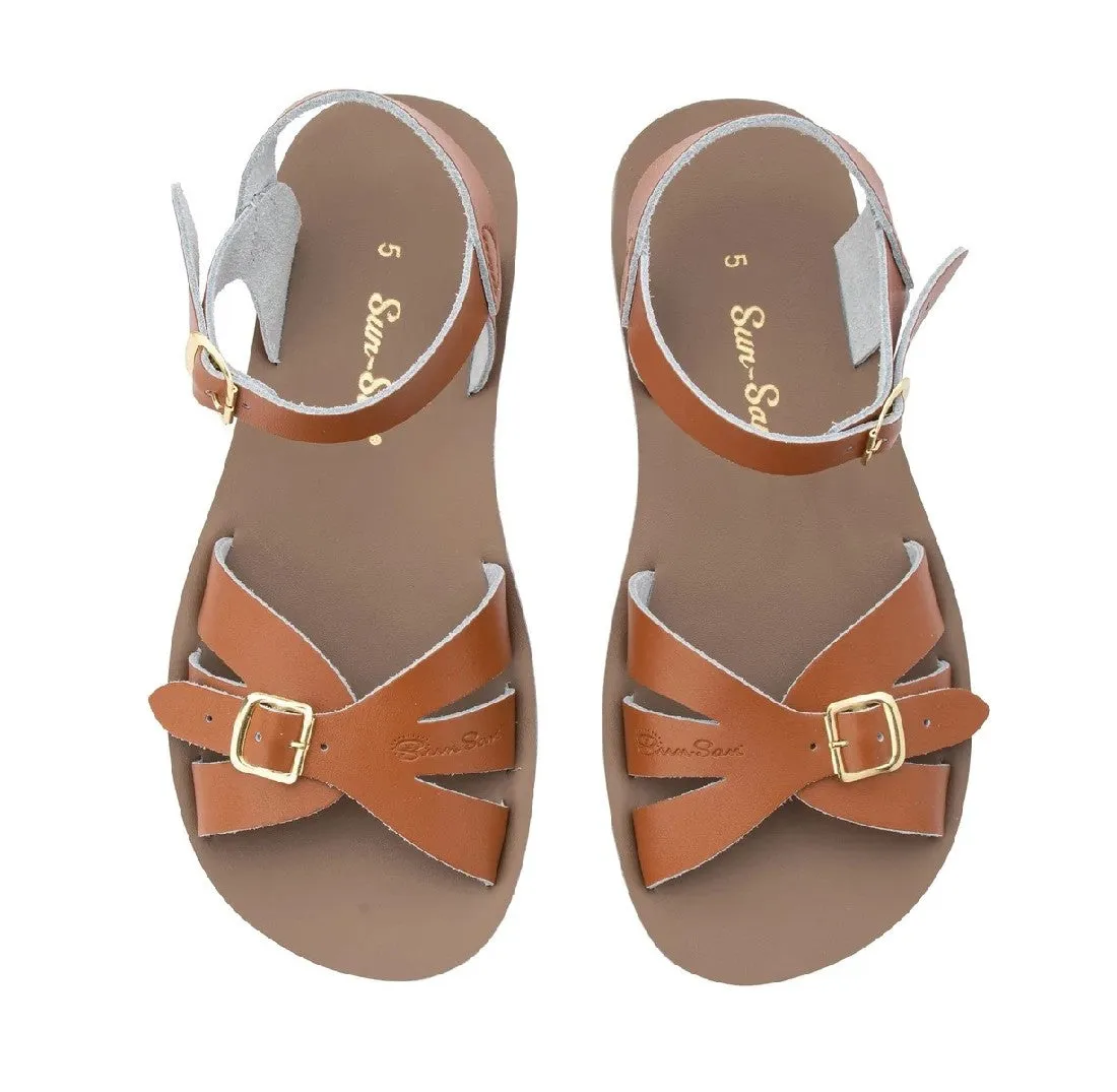 SALTWATER - ADULT BOARDWALK SANDAL: TAN
