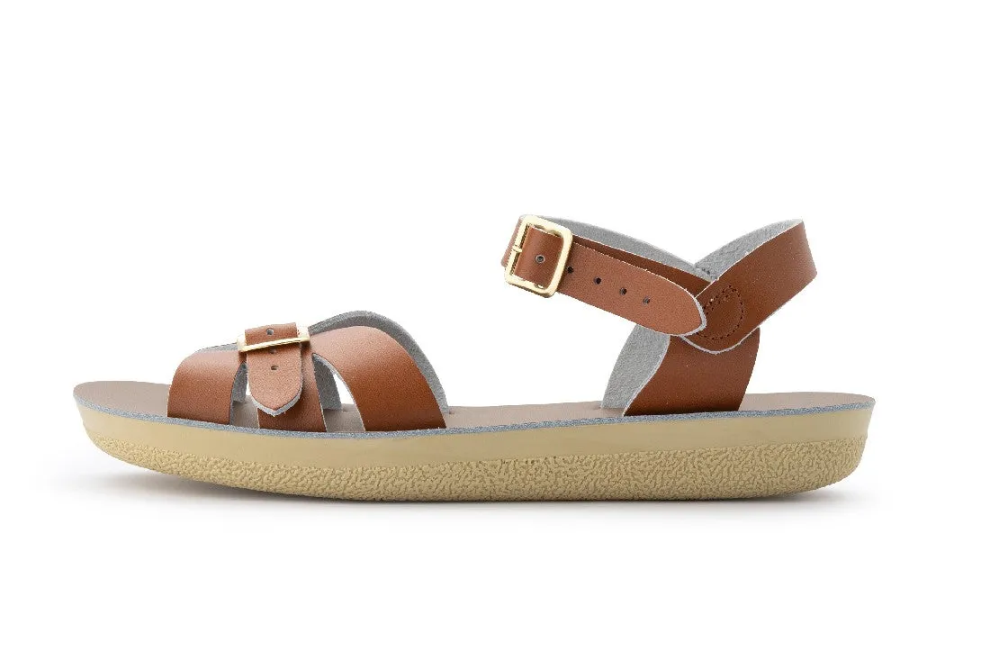 SALTWATER - ADULT BOARDWALK SANDAL: TAN