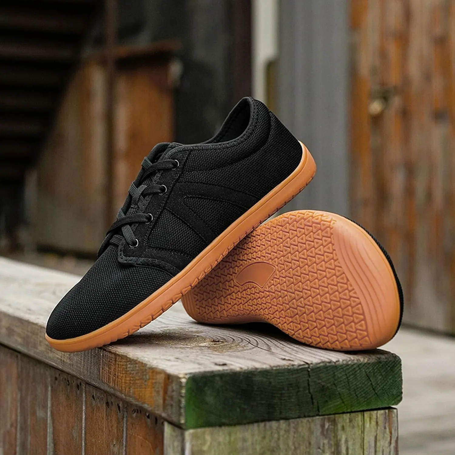 SECHRITE Womens Mens Wide Width Barefoot Sneakers Minimalist Zero Drop Sole Wide Toe Box Fashion Walking Shoes