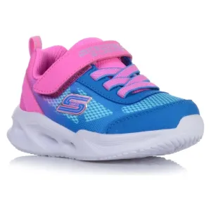 Skechers Girls Infant Blue Sola Glow Shoe - 303714N