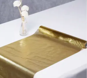 Tissue Lame Table Runners | 14" x 108" | Metallic Lame Table Runner | Multiple Colors |