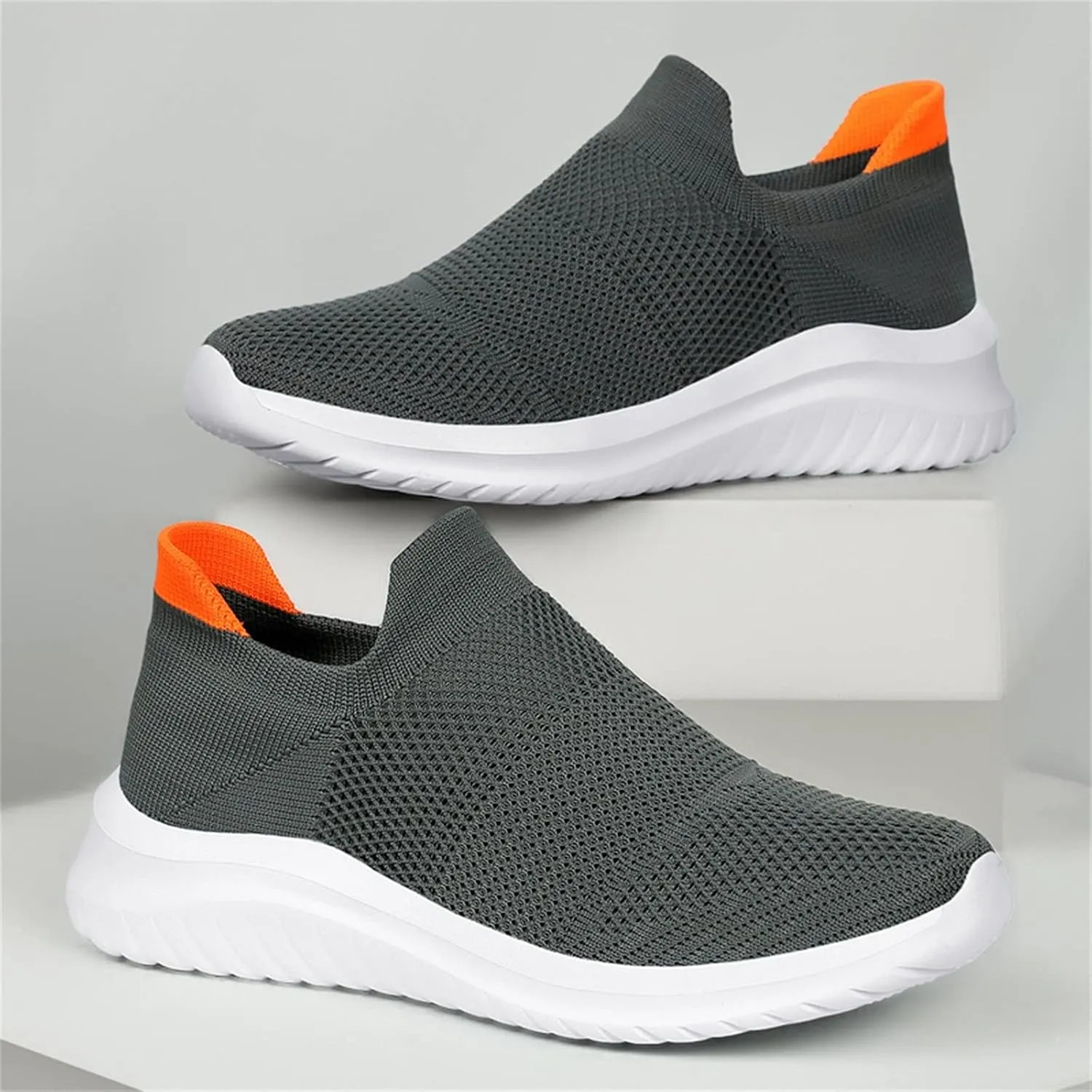 Walking Shoes Women Comfort Orthopedic Casual Slip-On Sneakers with Arch Support Breathable Mesh Lightweight Outdoor Shoe