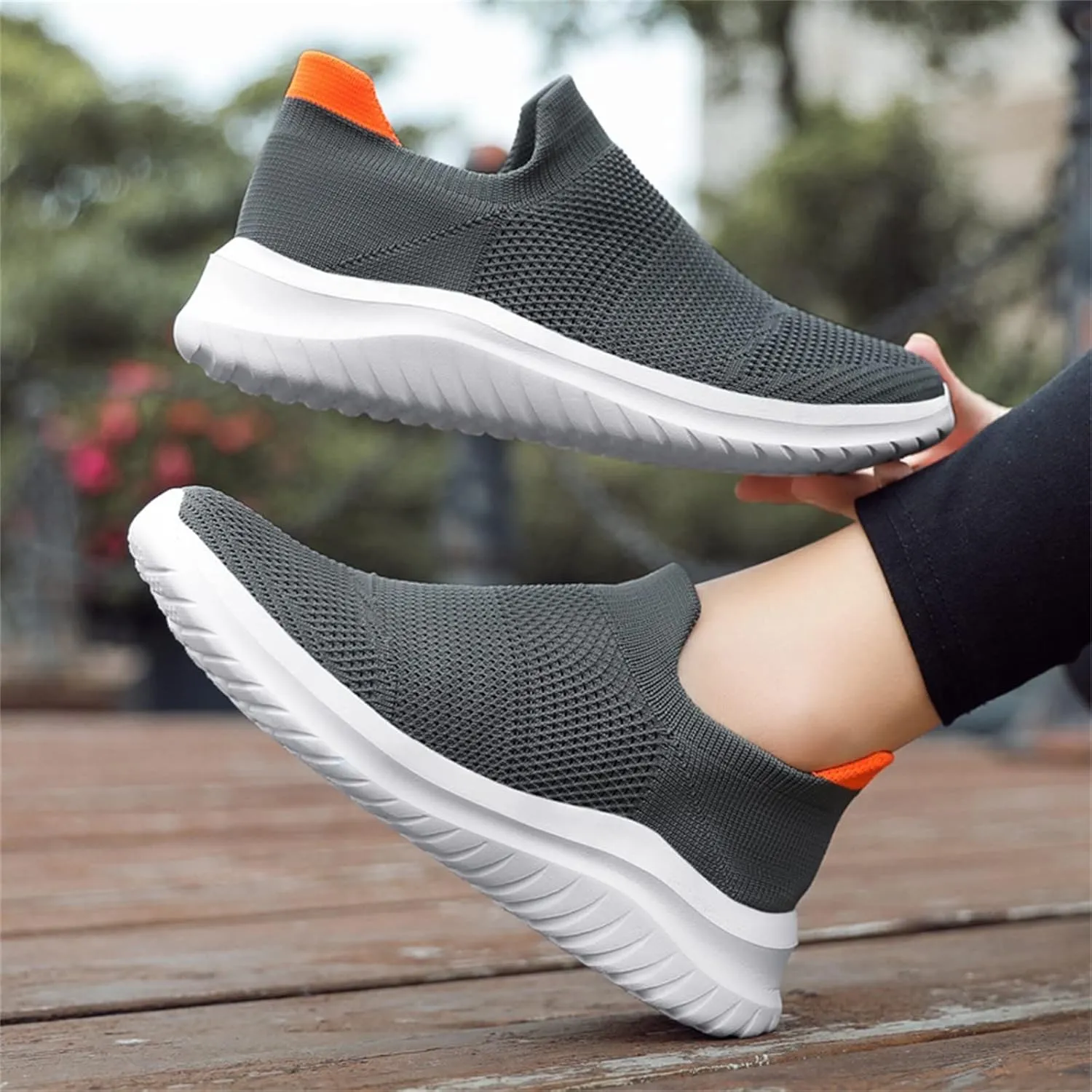 Walking Shoes Women Comfort Orthopedic Casual Slip-On Sneakers with Arch Support Breathable Mesh Lightweight Outdoor Shoe