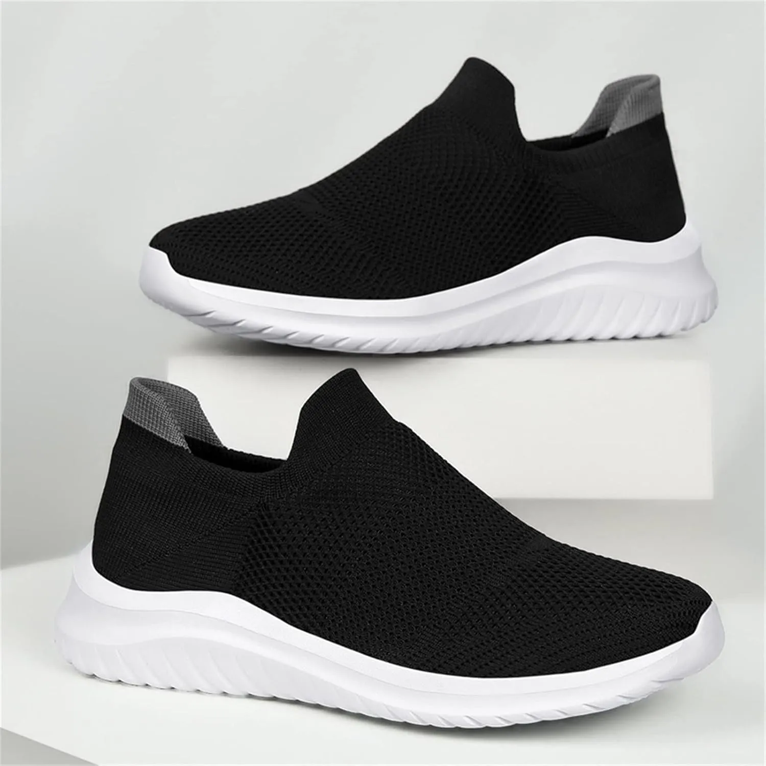 Walking Shoes Women Comfort Orthopedic Casual Slip-On Sneakers with Arch Support Breathable Mesh Lightweight Outdoor Shoe