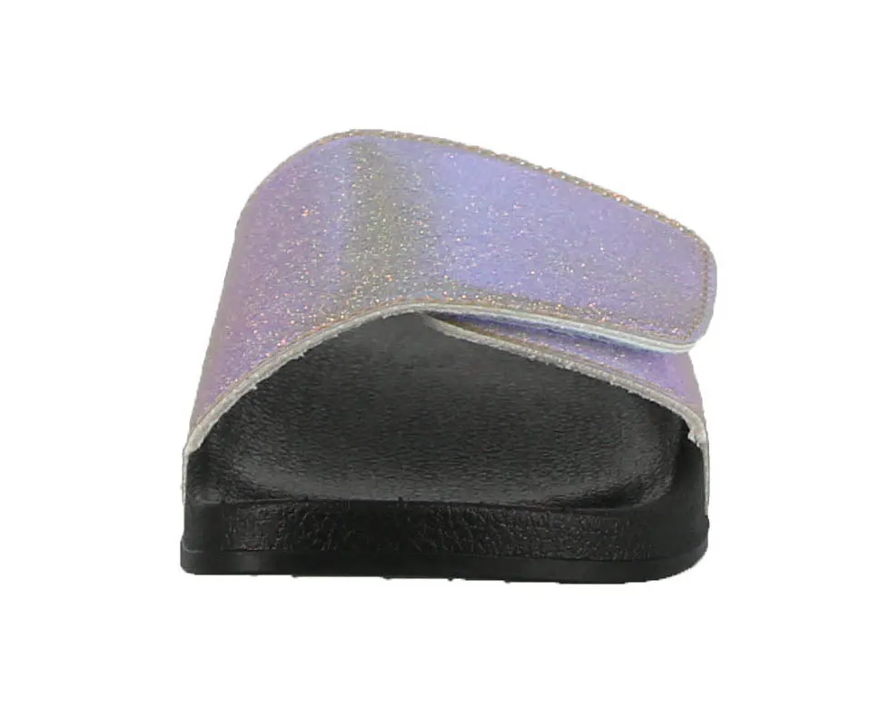 WOMAN'S SHOES GOLD PU SANDALS ANNA NEW HOLO
