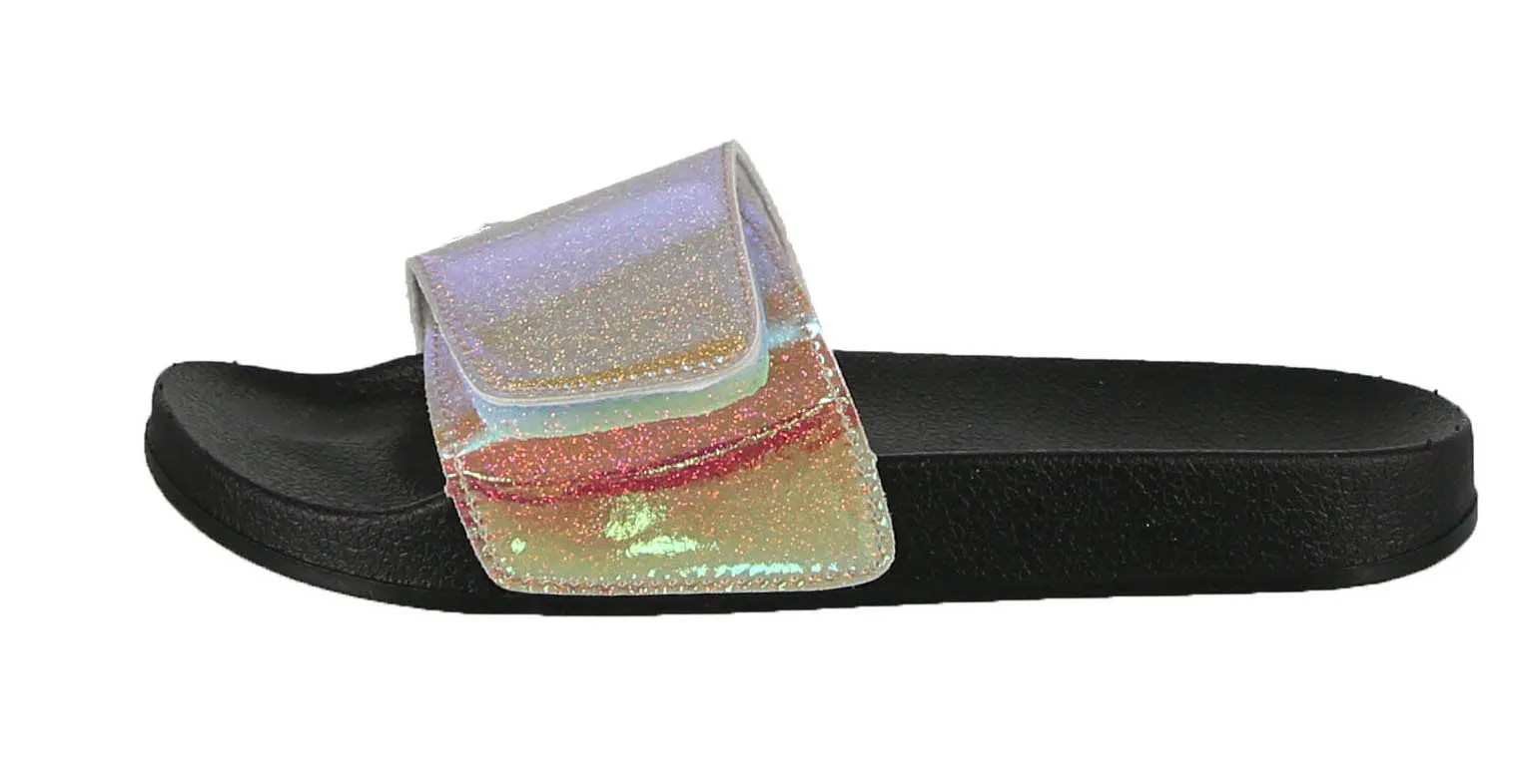 WOMAN'S SHOES GOLD PU SANDALS ANNA NEW HOLO