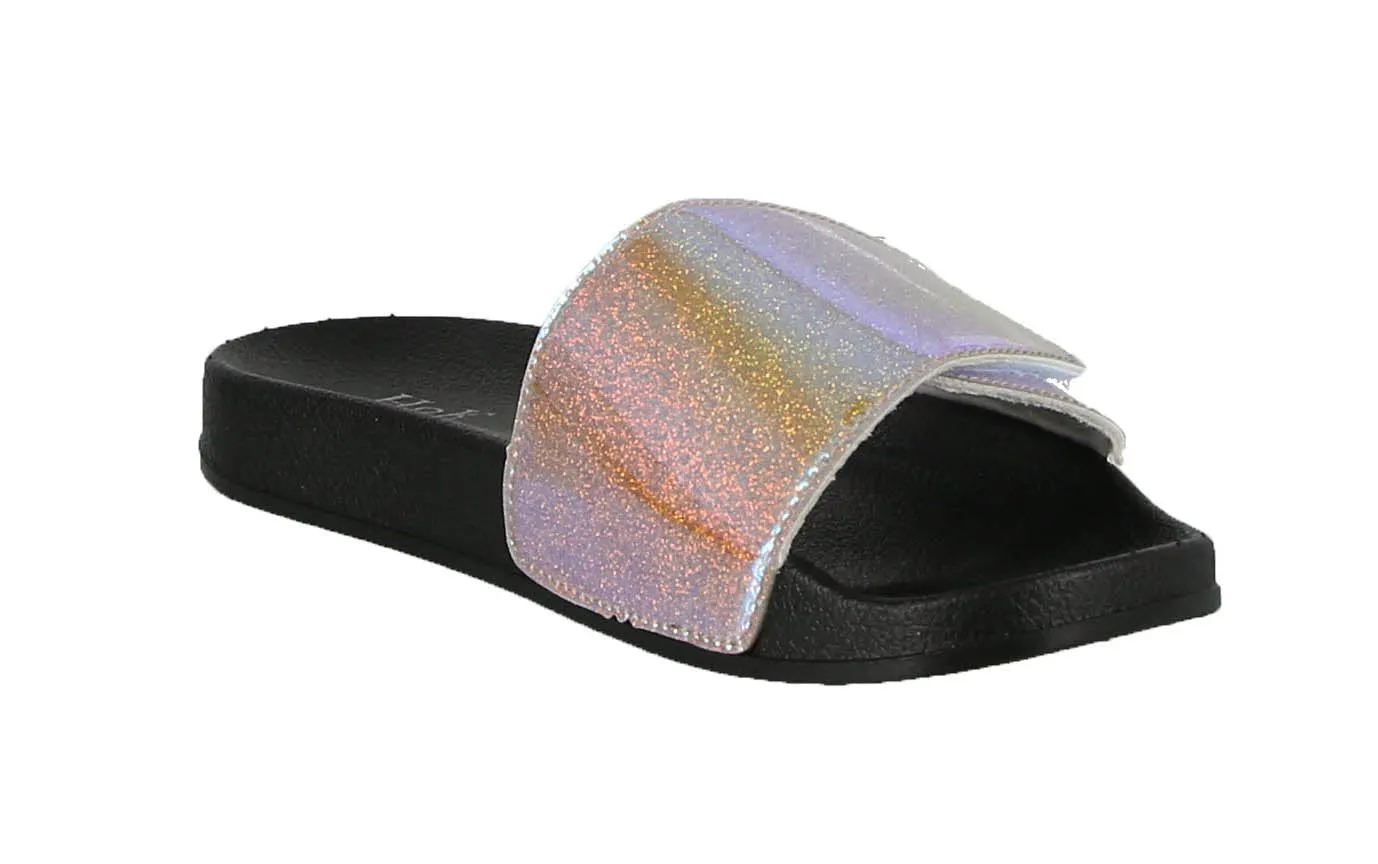 WOMAN'S SHOES GOLD PU SANDALS ANNA NEW HOLO