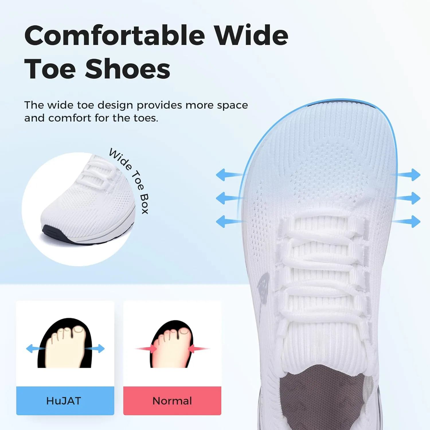 Womens Running Shoes with Arch Support Wide Toe Box Slip on Walking Shoes for Plantar Fasciitis Comfortable Orthotic Air Tennis Athletic Sneakers US Size 6-11